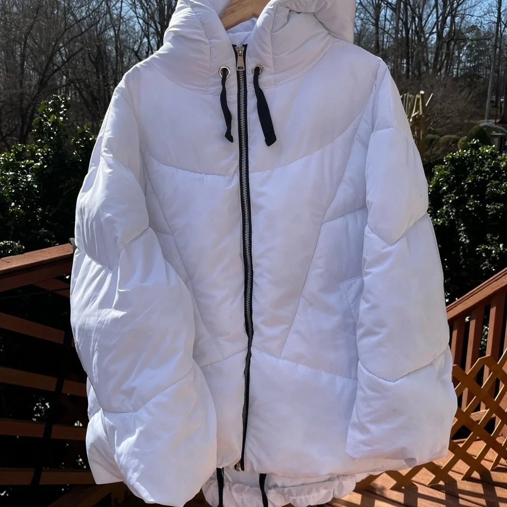 Free People Women’s Hailey Puffer Jacket Oversized Hooded Lightweight Size S-xl